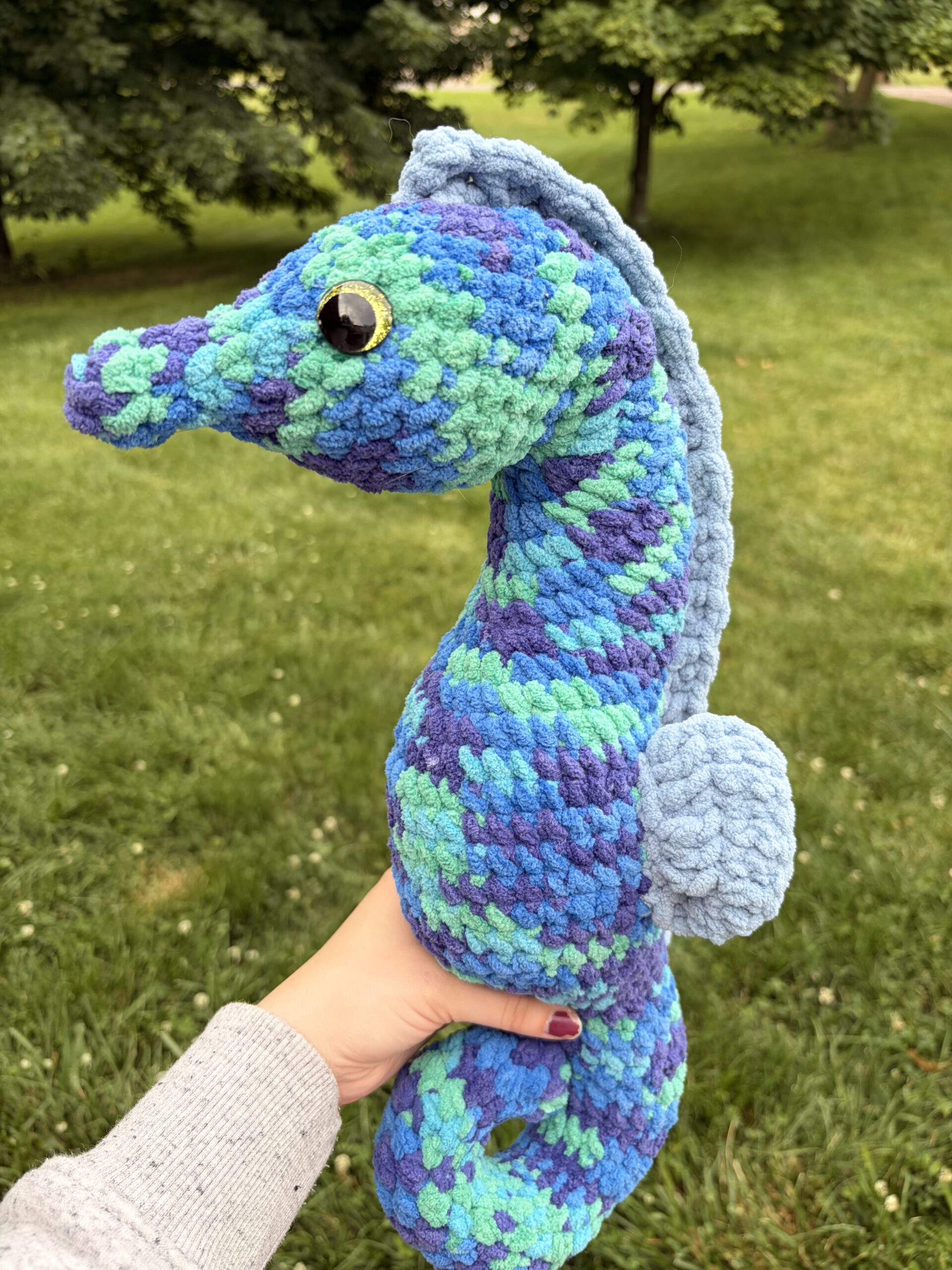 Seahorse Plushy - Blue